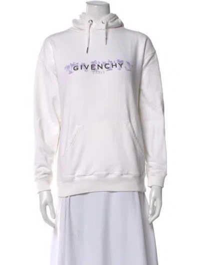 Pre-owned Givenchy Graphic Print Crew Neck Hoodie In Neutral