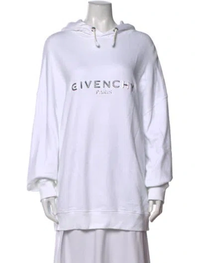Pre-owned Givenchy Graphic Print Crew Neck Hoodie In Neutrals