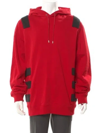 Pre-owned Givenchy Graphic Print Crew Neck Hoodie In Red