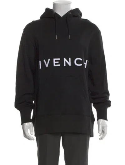 Pre-owned Givenchy Graphic Print Crew Neck Hoodie W/ Tags In Black