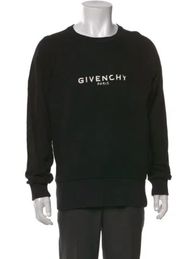 Pre-owned Givenchy Graphic Print Crew Neck Pullover In Black