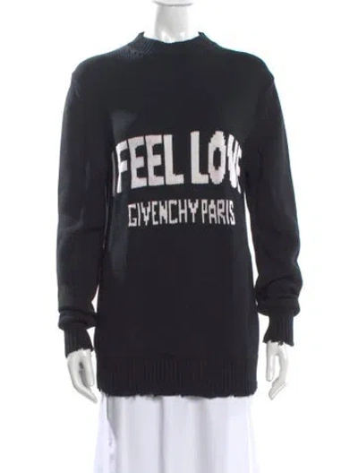 Pre-owned Givenchy Graphic Print Crew Neck Sweater In Multi