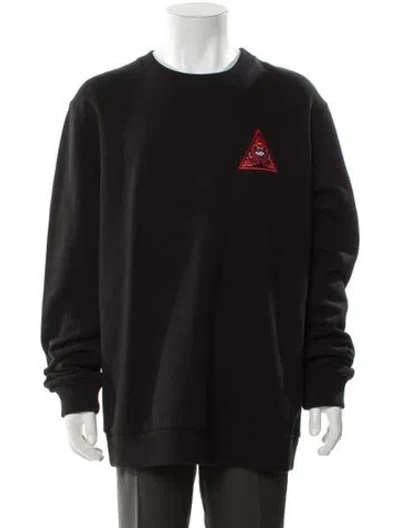Pre-owned Givenchy Graphic Print Crew Neck Sweatshirt In Black