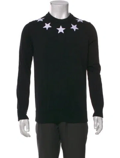 Pre-owned Givenchy Graphic Print Crew Neck Sweatshirt In Black