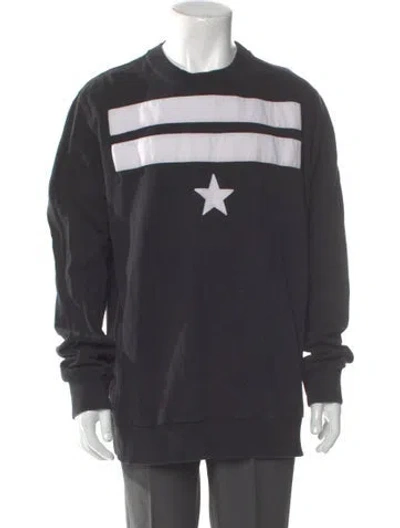 Pre-owned Givenchy Graphic Print Crew Neck Sweatshirt In Gray