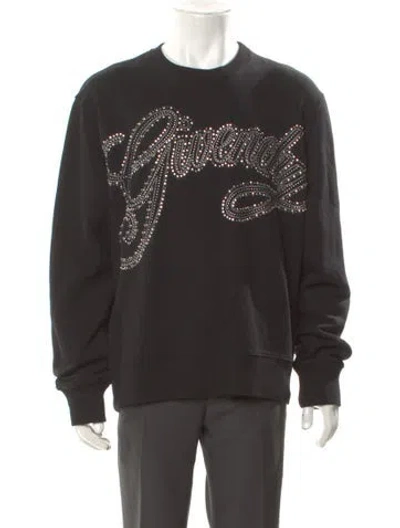 Pre-owned Givenchy Graphic Print Crew Neck Sweatshirt In Gray