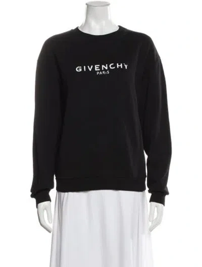 Pre-owned Givenchy Graphic Print Crew Neck Sweatshirt In Gray
