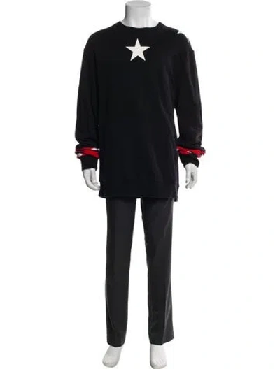 Pre-owned Givenchy Graphic Print Crew Neck Sweatshirt In Multi