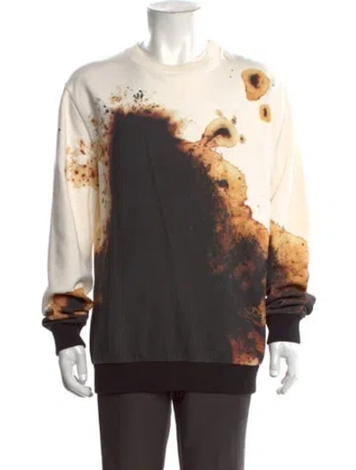 Pre-owned Givenchy Graphic Print Crew Neck Sweatshirt In Multicolor