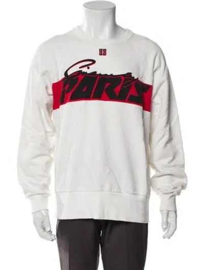 Pre-owned Givenchy Graphic Print Crew Neck Sweatshirt In Neutral