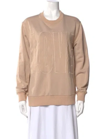Pre-owned Givenchy Graphic Print Crew Neck Sweatshirt In Neutral