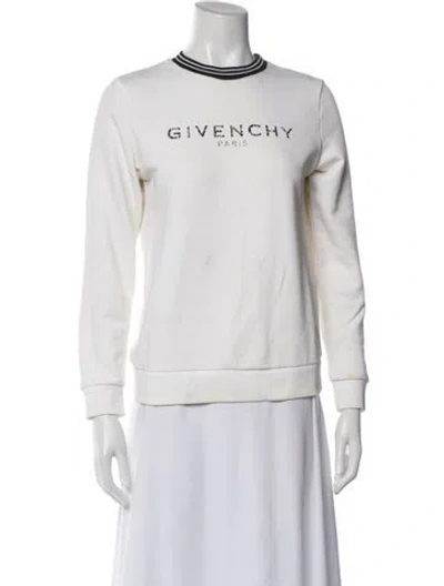 Pre-owned Givenchy Graphic Print Crew Neck Sweatshirt In Neutral
