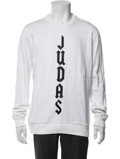 Pre-owned Givenchy Graphic Print Crew Neck Sweatshirt In Neutrals
