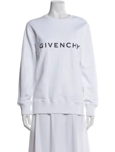 Pre-owned Givenchy Graphic Print Crew Neck Sweatshirt In Neutrals