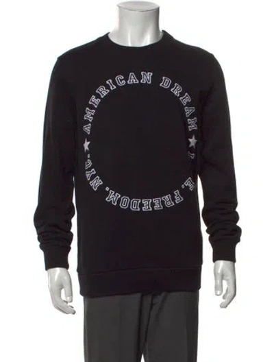 Pre-owned Givenchy Graphic Print Crew Neck Sweatshirt W/ Tags In Black