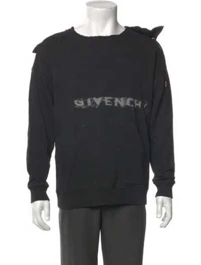Pre-owned Givenchy Graphic Print Crew Neck Sweatshirt W/ Tags In Gray