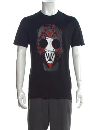 Pre-owned Givenchy Graphic Print Crew Neck T-shirt In Black