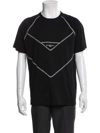 Pre-owned Givenchy Graphic Print Crew Neck T-shirt In Black