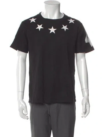 Pre-owned Givenchy Graphic Print Crew Neck T-shirt In Black