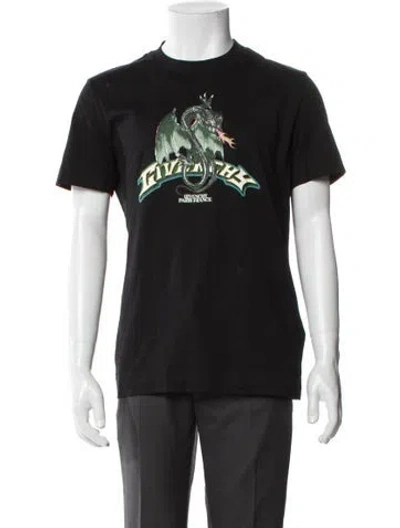 Pre-owned Givenchy Graphic Print Crew Neck T-shirt In Black