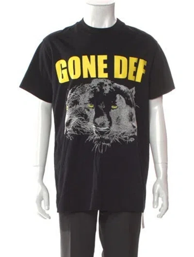 Pre-owned Givenchy Graphic Print Crew Neck T-shirt In Black