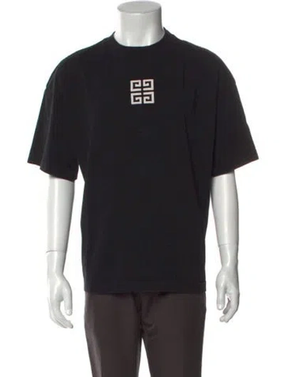 Pre-owned Givenchy Graphic Print Crew Neck T-shirt In Black