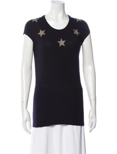 Pre-owned Givenchy Graphic Print Crew Neck T-shirt In Black