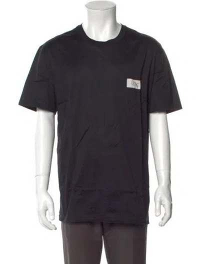 Pre-owned Givenchy Graphic Print Crew Neck T-shirt In Black