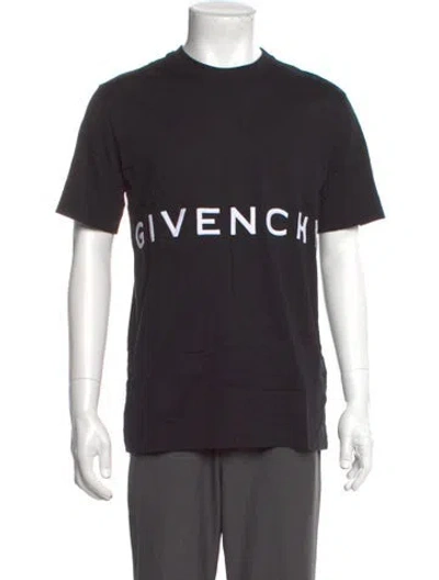 Pre-owned Givenchy Graphic Print Crew Neck T-shirt In Black