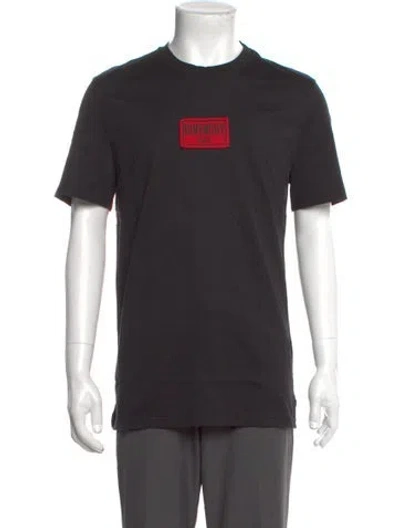 Pre-owned Givenchy Graphic Print Crew Neck T-shirt In Black