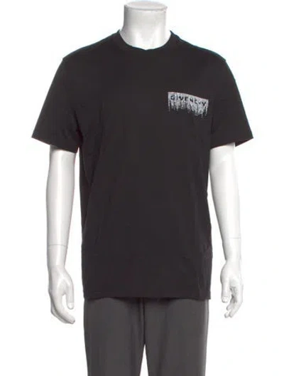 Pre-owned Givenchy Graphic Print Crew Neck T-shirt In Black