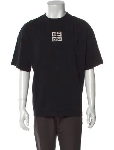 Pre-owned Givenchy Graphic Print Crew Neck T-shirt In Black