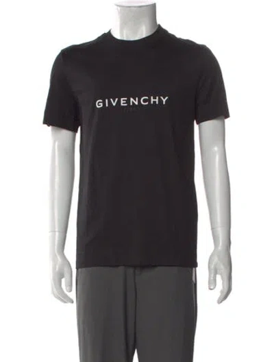 Pre-owned Givenchy Graphic Print Crew Neck T-shirt In Black
