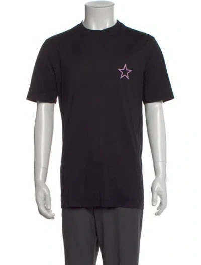 Pre-owned Givenchy Graphic Print Crew Neck T-shirt In Black