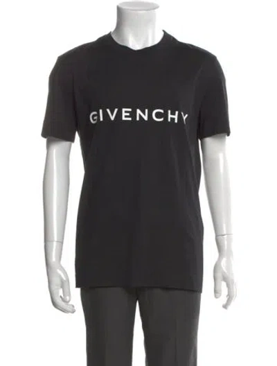 Pre-owned Givenchy Graphic Print Crew Neck T-shirt In Black