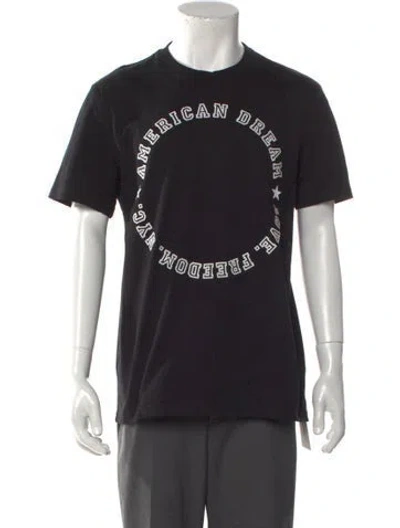 Pre-owned Givenchy Graphic Print Crew Neck T-shirt In Black