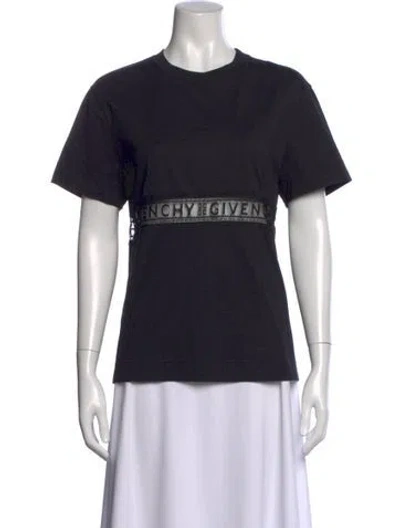 Pre-owned Givenchy Graphic Print Crew Neck T-shirt In Black