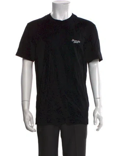 Pre-owned Givenchy Graphic Print Crew Neck T-shirt In Black
