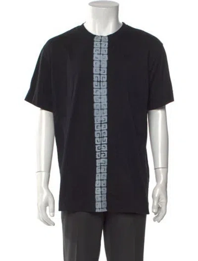 Pre-owned Givenchy Graphic Print Crew Neck T-shirt In Black