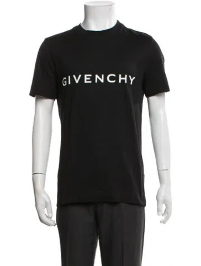 Pre-owned Givenchy Graphic Print Crew Neck T-shirt In Black