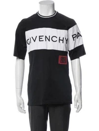 Pre-owned Givenchy Graphic Print Crew Neck T-shirt In Black