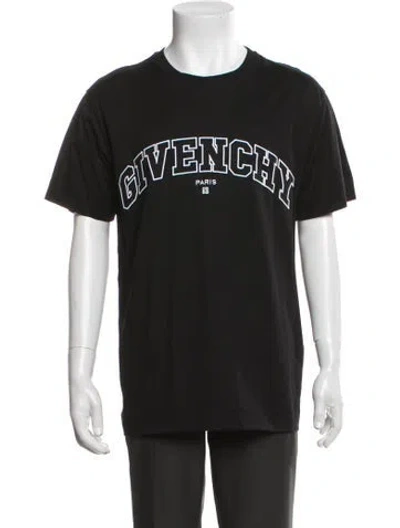Pre-owned Givenchy Graphic Print Crew Neck T-shirt In Black