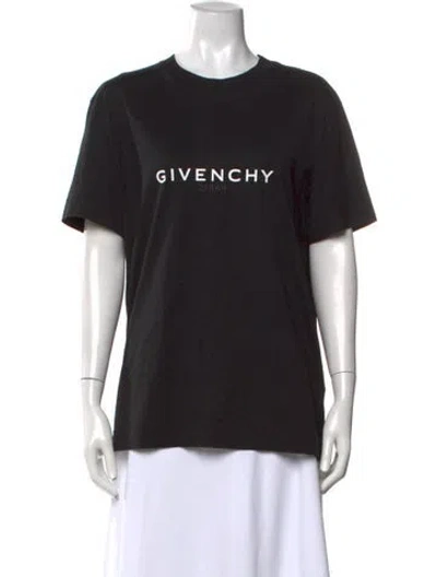 Pre-owned Givenchy Graphic Print Crew Neck T-shirt In Black