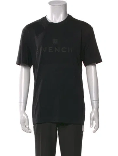 Pre-owned Givenchy Graphic Print Crew Neck T-shirt In Black