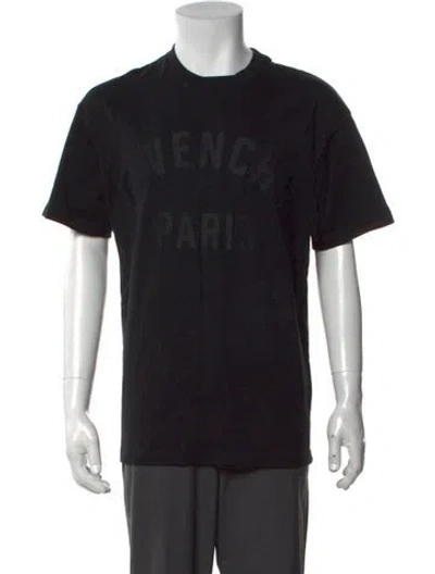 Pre-owned Givenchy Graphic Print Crew Neck T-shirt In Black