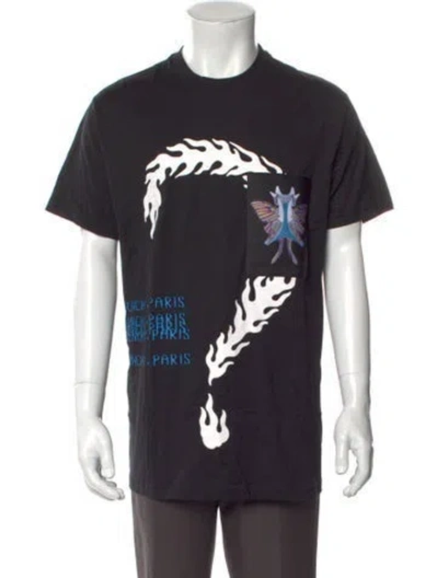 Pre-owned Givenchy Graphic Print Crew Neck T-shirt In Black