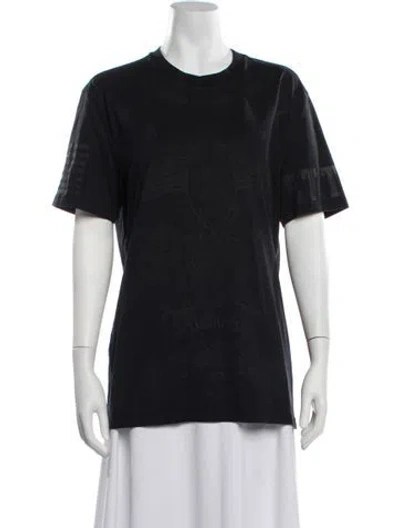 Pre-owned Givenchy Graphic Print Crew Neck T-shirt In Black