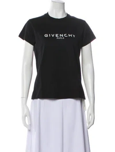 Pre-owned Givenchy Graphic Print Crew Neck T-shirt In Blue
