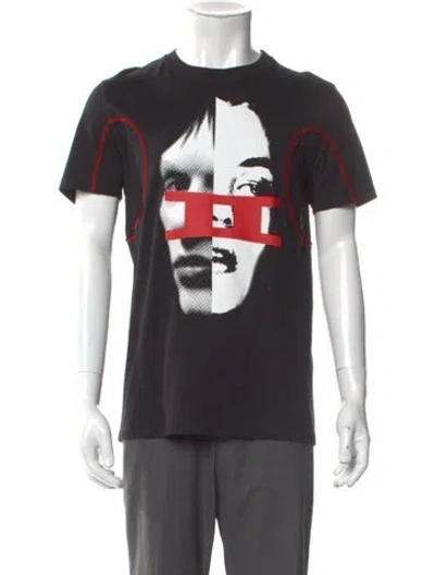 Pre-owned Givenchy Graphic Print Crew Neck T-shirt In Gray