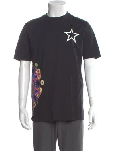 Pre-owned Givenchy Graphic Print Crew Neck T-shirt In Gray